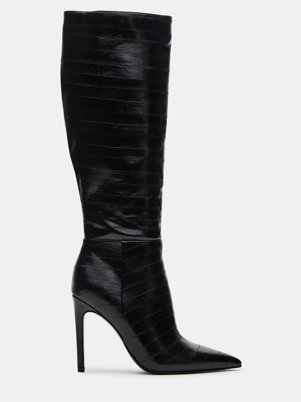 STEVE MADDEN NITRO BLACK EEL size 9
